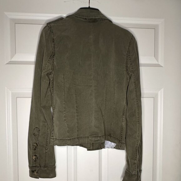 PAIGE Pacey Collared Jacket – Vintage Ivy Green, Size Small, like new - Picture 2 of 3